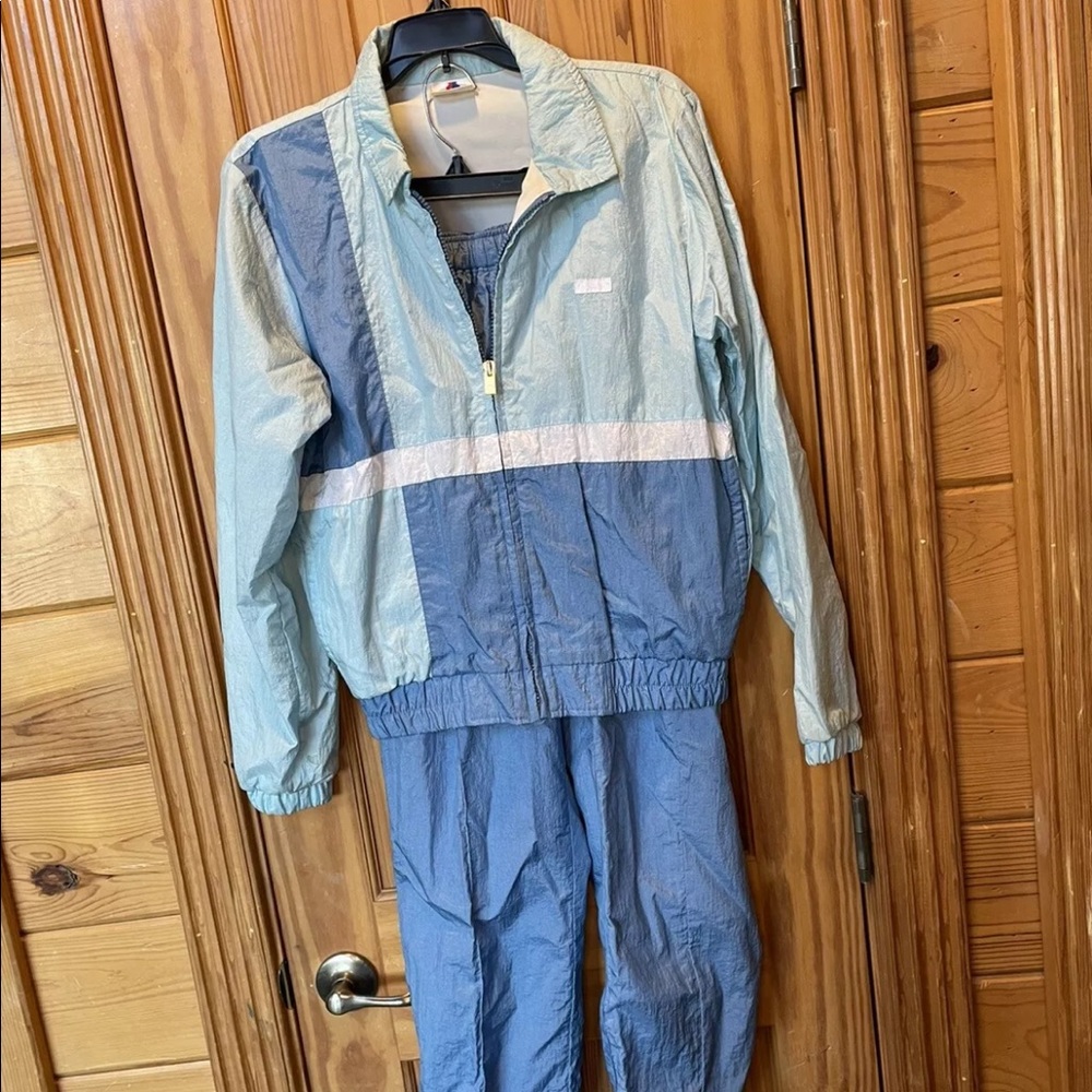 Vintage Descente Womens Medium ColorBlock Windbreaker Track suit JAPAN Made